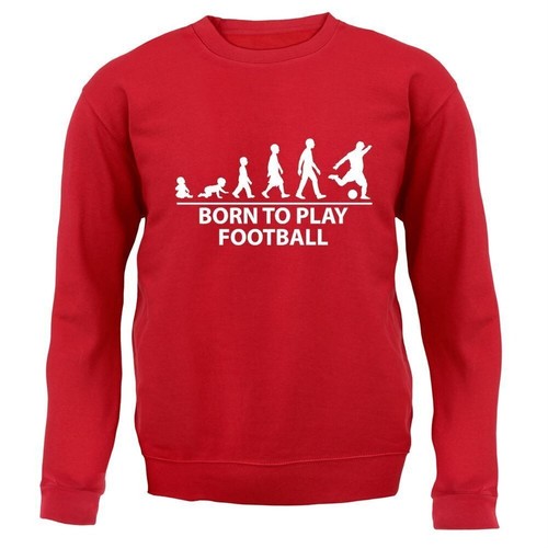 Born To Play Football - Kids Hoodie / Sweater - Love Soccer Player Team Fan