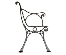 2 bellissimi piedini panca parti laterali panca da giardino in ghisa nera - 5...