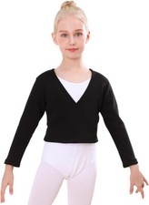 Bezioner Ballet Wrap Top Girls medium inner outer dance layer shrug child
