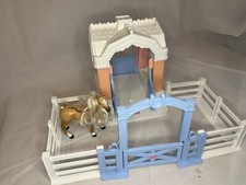 Juego de corral vintage Playskool caballo establo pony granero 1994