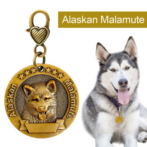 Robuste 3D Hundeetiketten personalisiert graviert Haustier Welpe Ausweis Name Halsband Scheiben gold - Bild 46 von 72