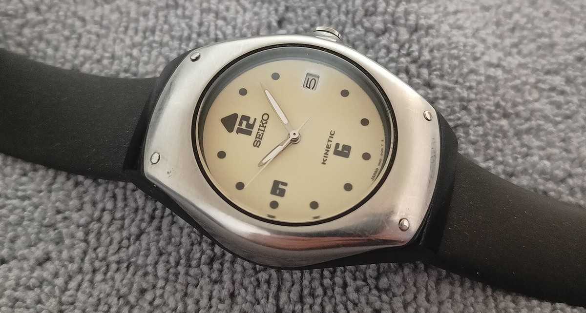 RARE SEIKO KINETIC 5M42-OE40 ALL ORIGINAL & GOOD WORKINGGENT