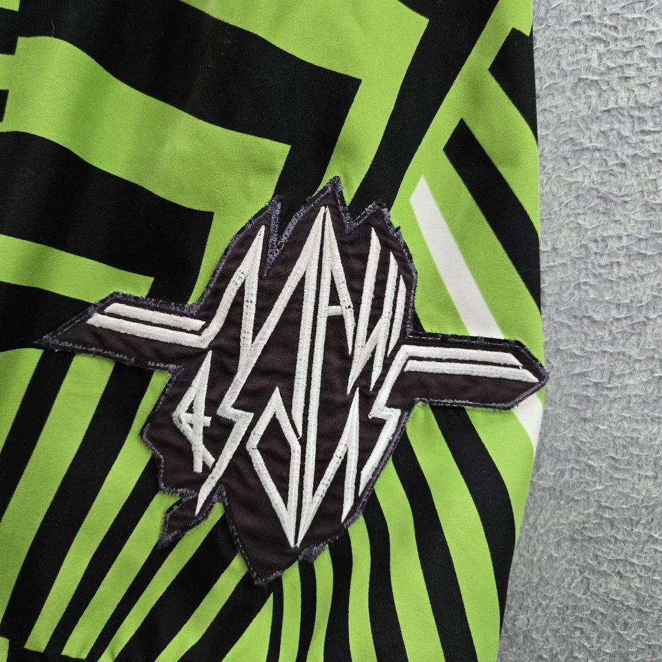 Maui And Sons Hombres Traje de Baño 32 Verde Geométrico Board Shorts Logo Poliéster Foto 2 de 4