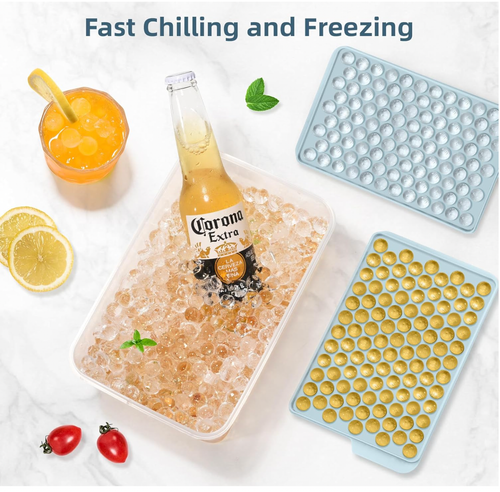 WIBIMEN Mini Ice Cube Trays, Upgraded Small Easy Release Ice Cube Trays Set of 4 - Picture 5 of 7
