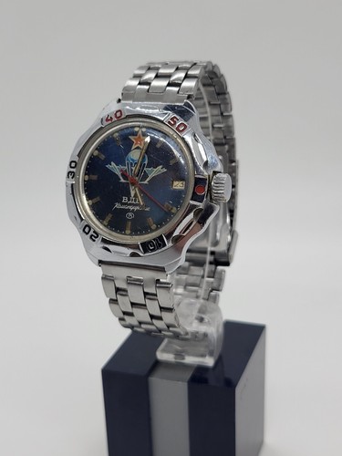 Mechanical Commander's Vintage Watch USSR Vostok Airborne Forces with bracelet - Picture 21 of 24