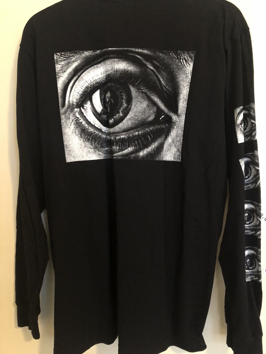 SUPREME MC ESCHER EYE LONG SLEEVE TEE BLACK BOX LOGO LARGE SUPREME MC ESCHER EYE LONG SLEEVE TEE BLACK BOX LOGO LARGE