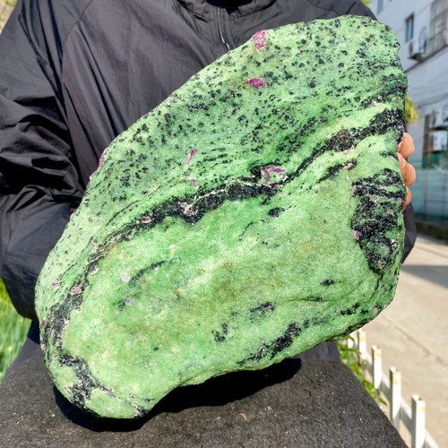 29.65LB Natural green Ruby zoisite (anylite) crystal Chakra Healing Energ - Picture 11 of 12