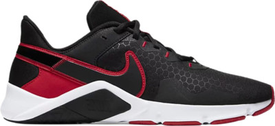 Nike Legend Essential 2 Black University Red White Sneakers CQ9356-005 Men's 12