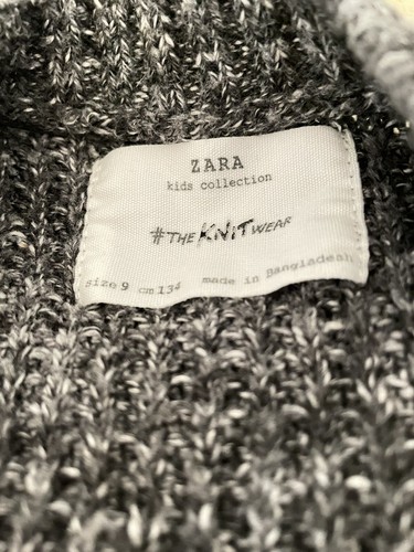 ZARA Boys grey mix jumper 134 cm - Picture 4 of 5
