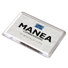 FRIDGE MAGNET - Manea, Cambridgeshire - Lat/Long TL4889