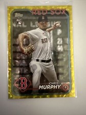 2024 Topps Chris Murphy #73 RC  Yellow Crackle /50 Rookie Card Boston Red Sox