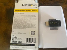 New Open Box Startech.com Compact HDMI to VGA Adapter Converter - HD2VGAMICRO