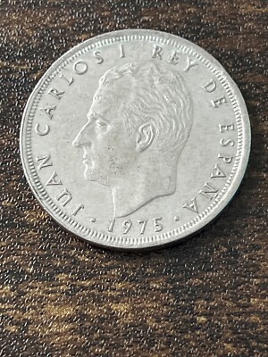 1975 Spain 25 Ptas Actual Coin TK7078*
