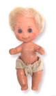 Vintage Barbie Baby-Sits Baby Doll Blue Eyes Blonde Hair with Diaper 1976