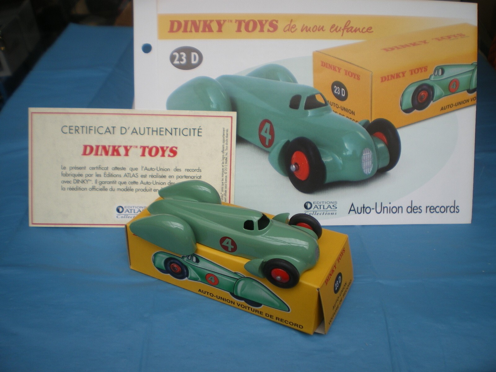 Auto Union B voiture 1935 Dinky Toys Atlas cadeau de collection