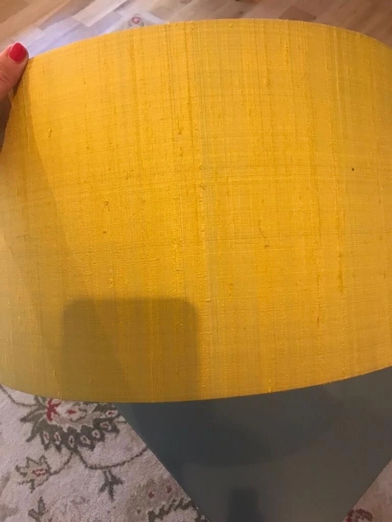 Habitat drum cheap silk lampshade
