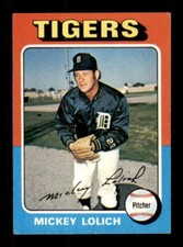 1975 Topps #245 Mickey Lolich VGEX Tigers 219156
