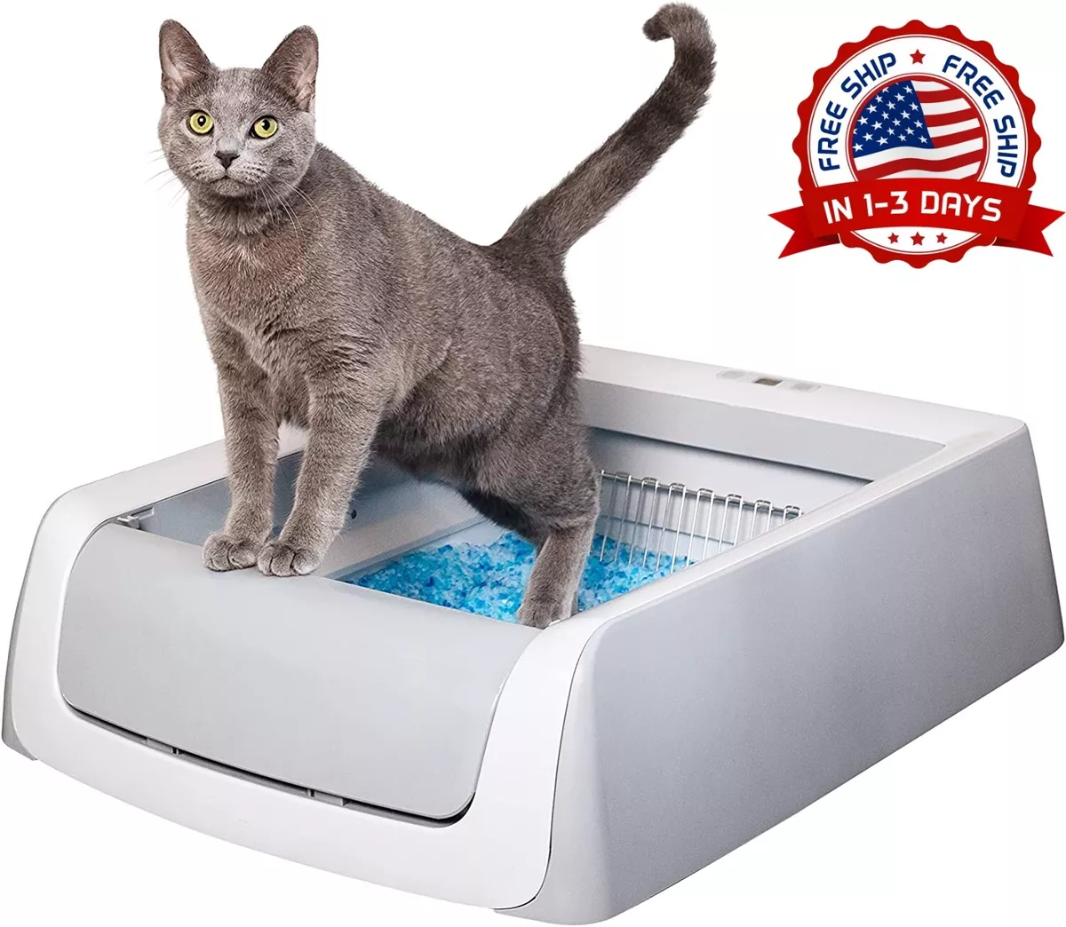 Caja De Arena para Gatos Autolimpiable 65 L + 9 L De Gran Capacidad,  Control De App, Desodorante IóNico Areneros Gato, Caja Arena Gato  Autolimpiable para Varios Gatos : : Productos para mascotas