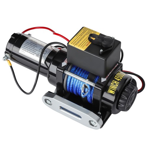 4500LBS Winch Electric Cable Winch Synthetic Rope For 4WD ATV UTV Off Road KY - Picture 11 of 15