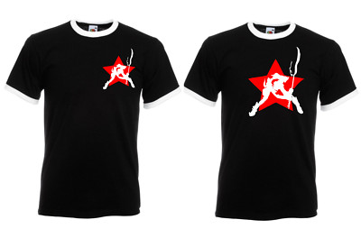 Joe Strummer T-Shirt, The Clash Punk Retro, Herren Baumwolle Ringer Punk Rock..
