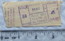 Colchester C. T. 4d bus ticket, Stage 88