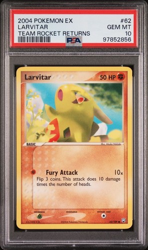 Larvitar graded PSA 10 for sale on eBay