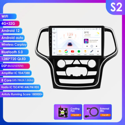 8Core For 2014-2022 Jeep Grand Cherokee Android 13 Carplay Car Stereo GPS Nav BT