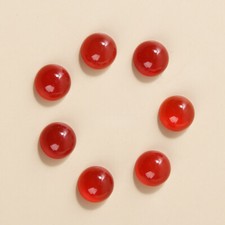 100pcs Natural Red Agate Stone 10mm Round Cab Cabochon for DIY Jewelry Making