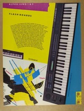1986 Roland Alpha JUNO 1 & 2 Keyboards vintage print Ad