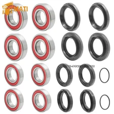 Front Rear Wheel Bearings Seals Kits for Yamaha Rhino 450 660 700 2005-2013