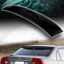 Black Abs Plastic Rear Window Roof Visor Spoiler Wing Fit 01-05 Honda Civic 4-dr Black Abs Plastic Rear Window Roof Visor Spoiler Wing Fit 01-05 Honda Civic 4-dr