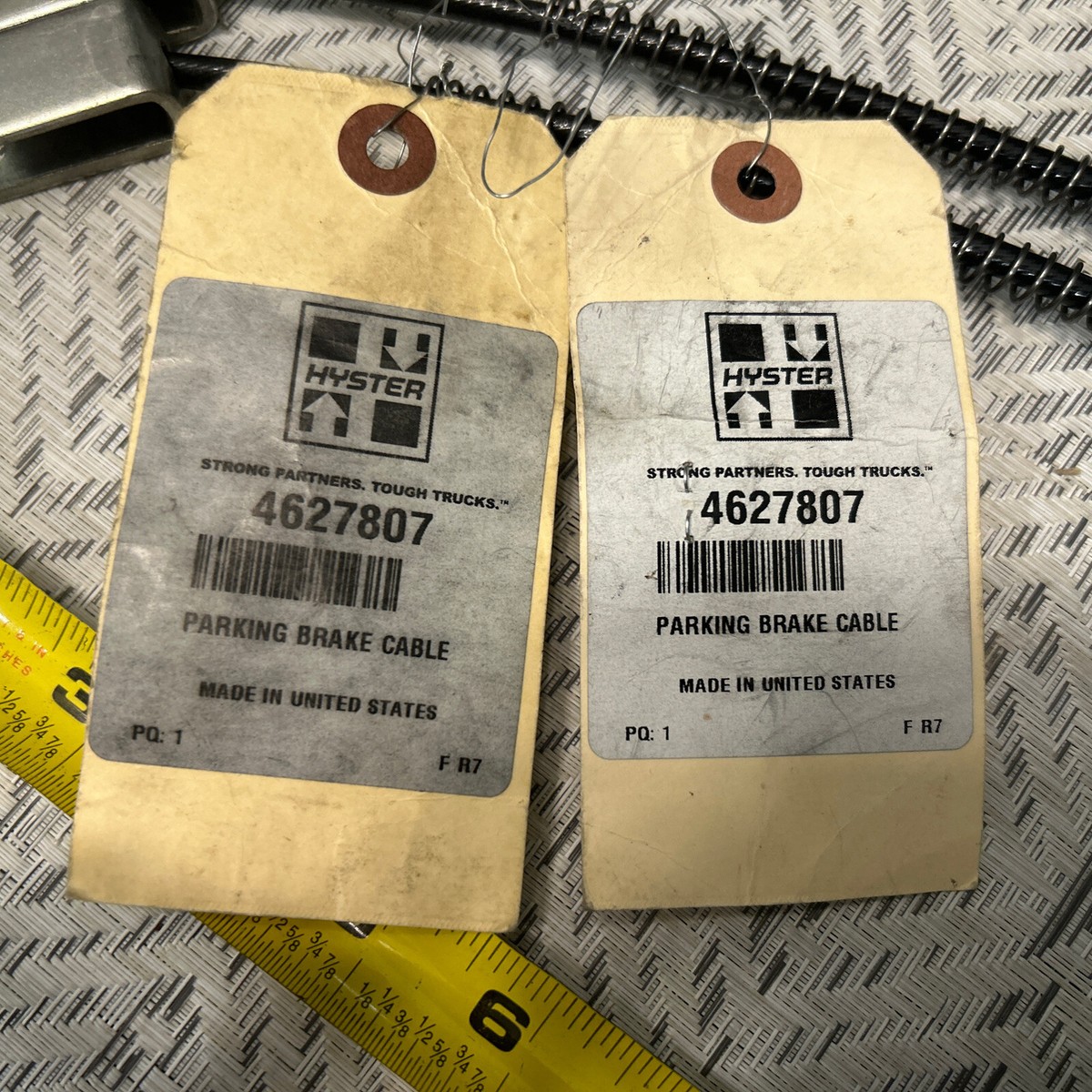 2 QTY! HYSTER 4627807 PARKING BRAKE CABLE MFR 92867 -NEW! | eBay 