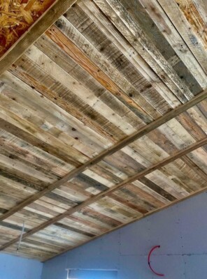 10 x 120 cm Altpalettenbretter - Holzbohlen Holz Wandverkleidung Projekte