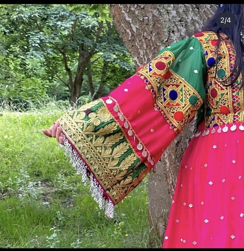afghan dress kuchi لباس افغاني /Afghan Traditional Dress. 2Piece (dress+Scarf) - Picture 2 of 8