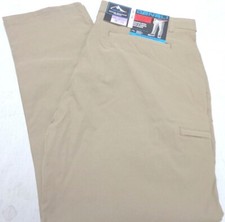 DENALI Delta Khaki Technical Stretch Pants -Side Zipper Media Pocket NWT 38/30