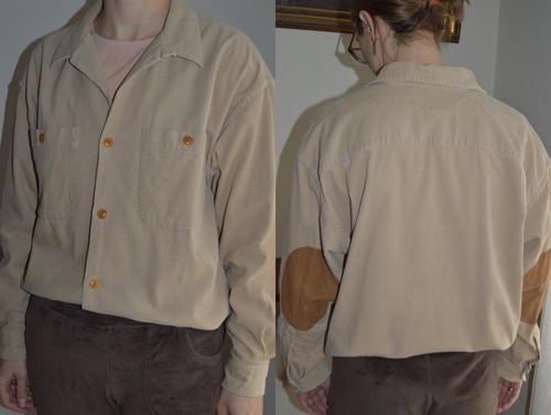 RALPH LAUREN COUNTRY WOMENS MENS UNISEX CORDUROY SHIRT TOP SIZE M ELBOW PATCHES - Picture 5 of 24