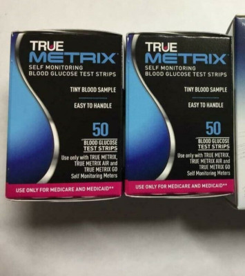 TRUE Metrix Blood Glucose 100 Test Strips Expiration : 06/10/2026