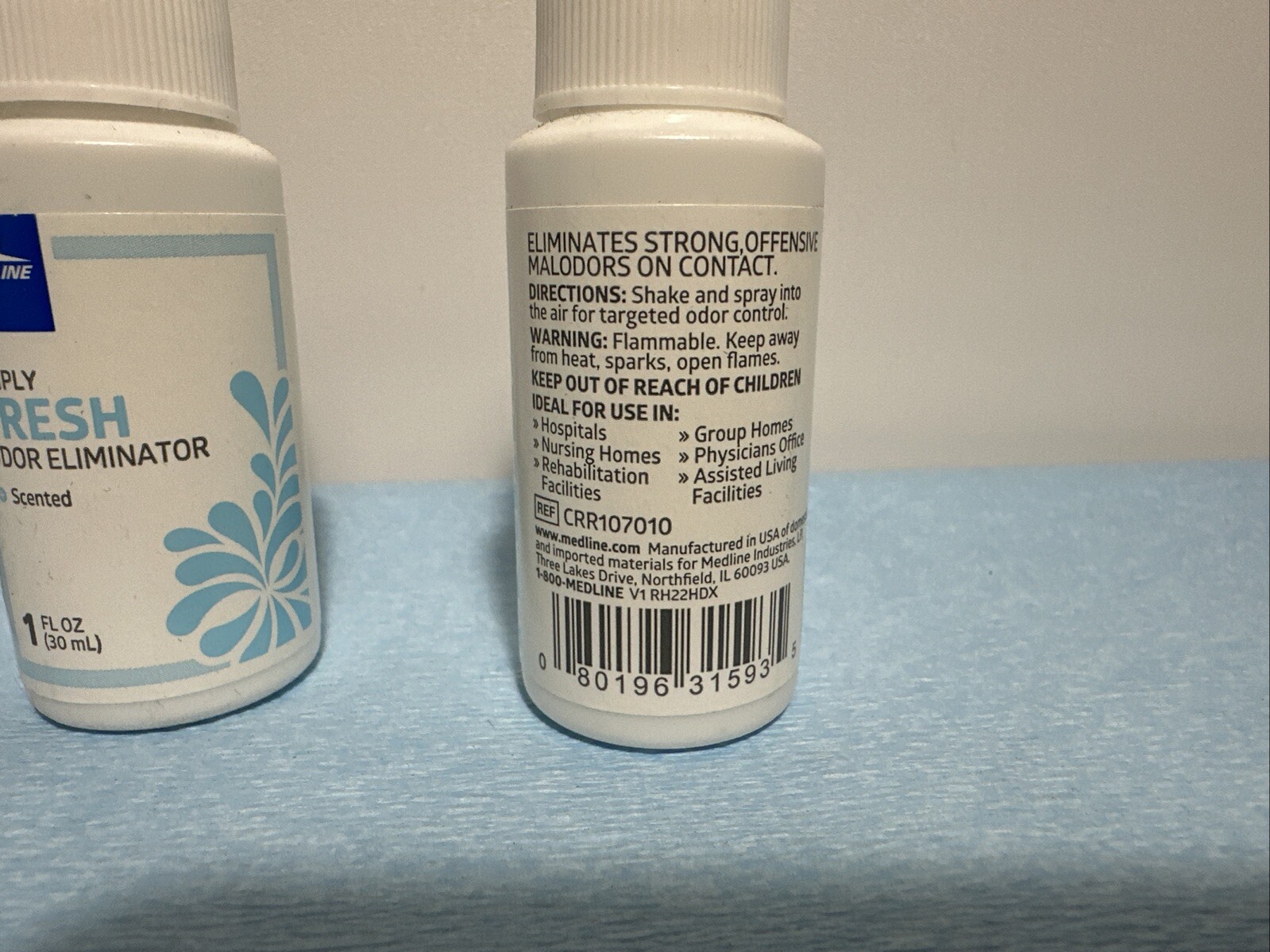 Simply Fresh Scented Odor Eliminator Spray Air Freshener Medline 1oz