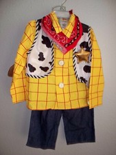 New Disney Store Toy Story Woody Costume 6 Pieces Size 4