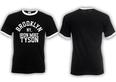 Brooklyn Kid Ringer Shirt Iron Mike Tyson , Holyfield , Boxen, Ring