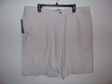 CHAPS - MEN - SHORTS - OXFORD CLOTH - LIGHT NICKEL - SIZE 40   AC-27-31 
