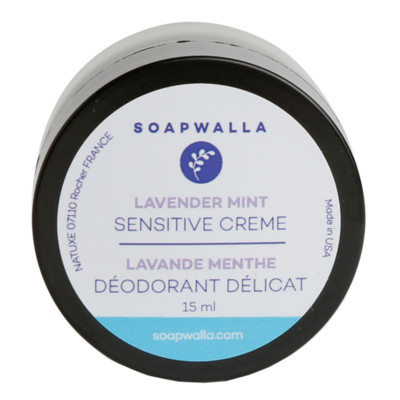 SOAPWALLA Deodorant Cream Sensitive Lavender Mint 15 ml 
