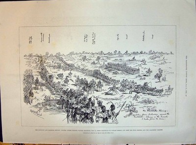 Alt 1896 Matabili Mashona Revolte Oberst Napier Buluwayo Cecil Rhodes viktorianisch