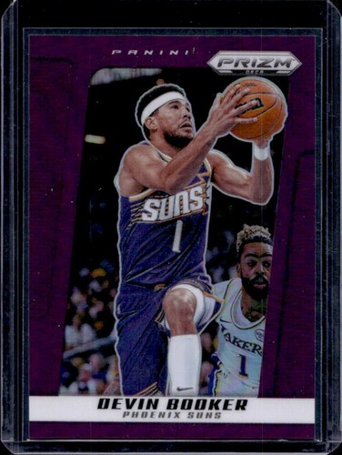 2024-25 Panini Prizm Deca Devin Booker Purple Prizms #13/99 Suns