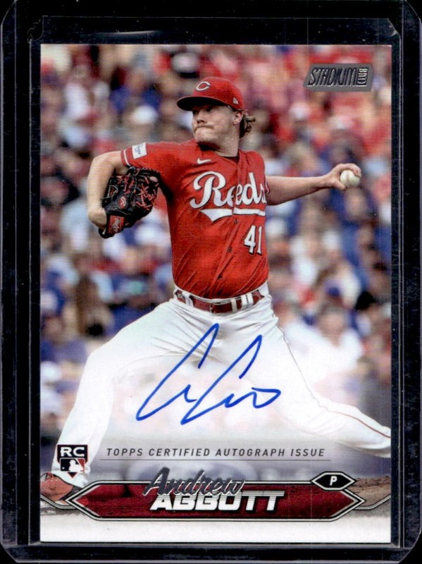 2024 Topps Stadium Club Andrew Abbott Auto Autograph RC Rookie #SCBA-AA Reds