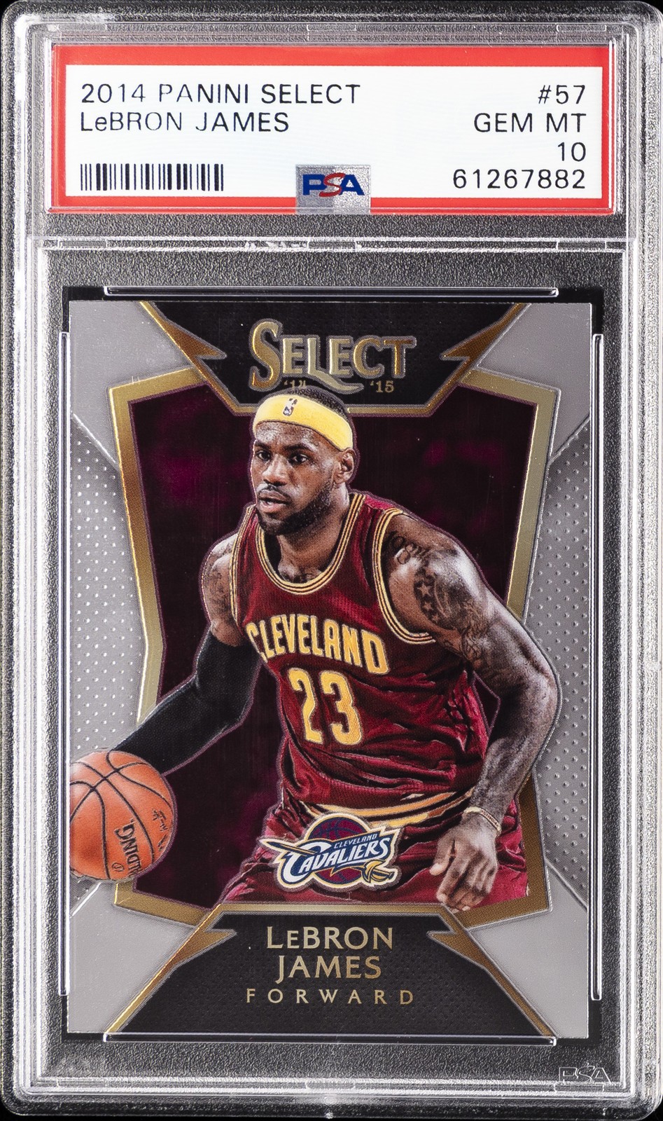 2014 PANINI SELECT #57 LEBRON JAMES PSA 10