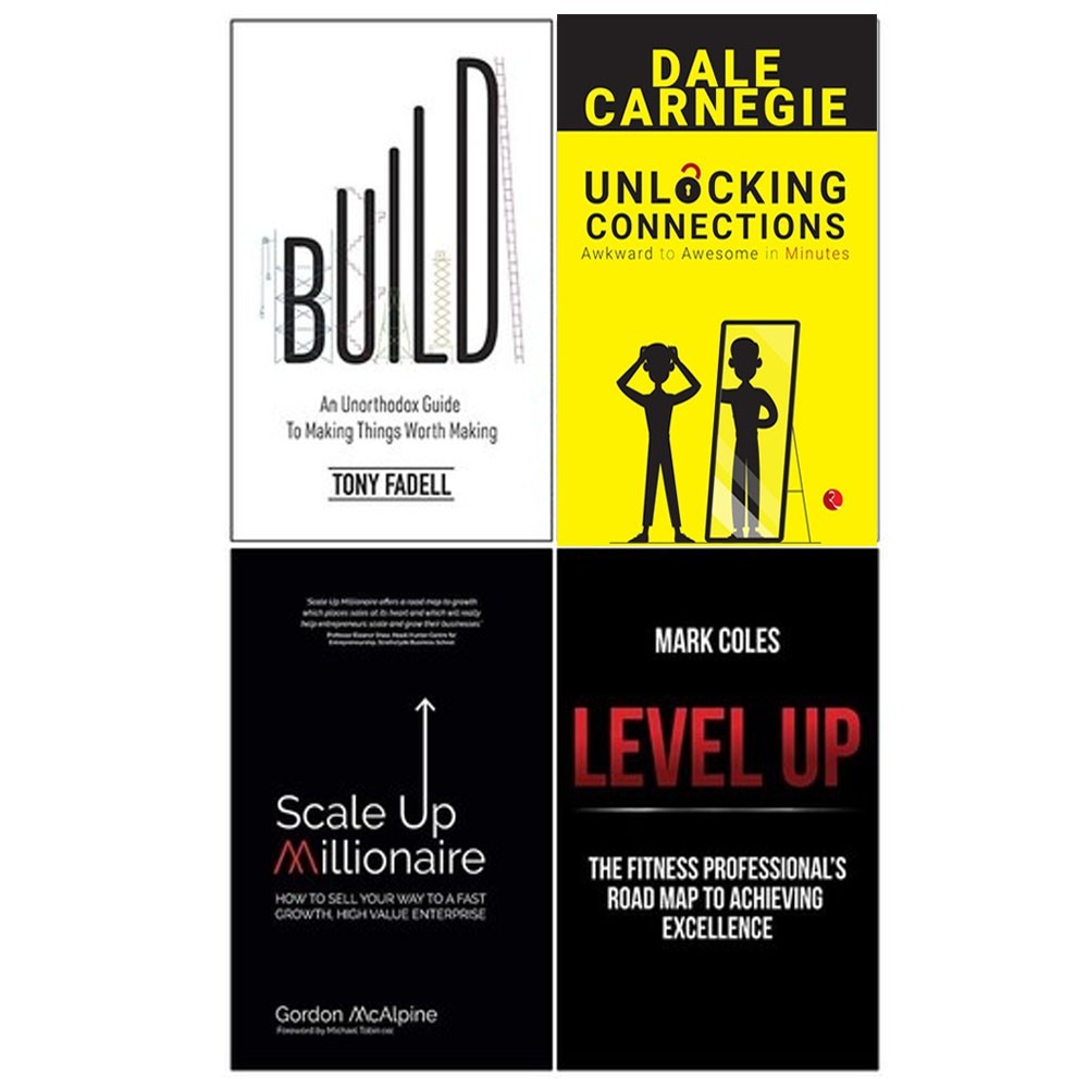 Build,Unlocking Connection,Scale Up Millionaire,Level Up 4 Books Collection Set