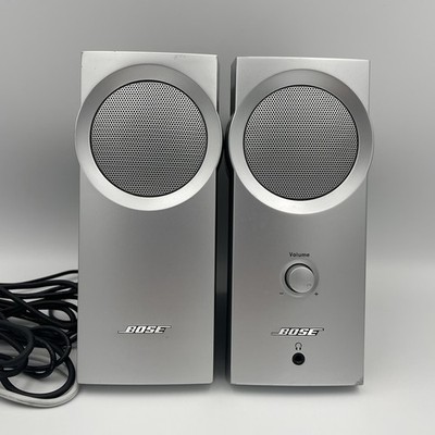 BOSE Companion 2 Multimedia Computer Speakers Silver Black - Tested/Work Great