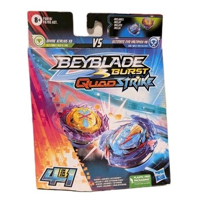 Beyblade Burst QuadStrike Xcalius X8 vs Evo Valtryek V8 Hasbro 2 Pack