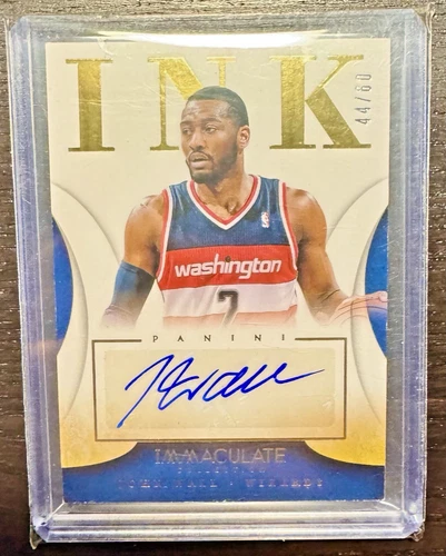 John Wall 2013-14 Panini Immaculate INK # /60 #1 Auto Wizards Kentucky